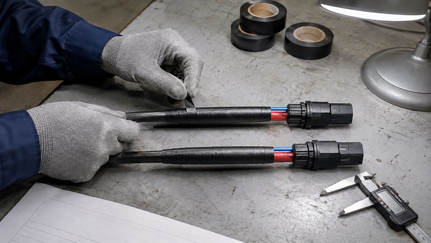 PVC electrical tape for wire splicing